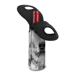 Siberian Husky Portrait Print Single Neoprene Wine Tote