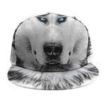 Siberian Husky Portrait Print Snapback Cap