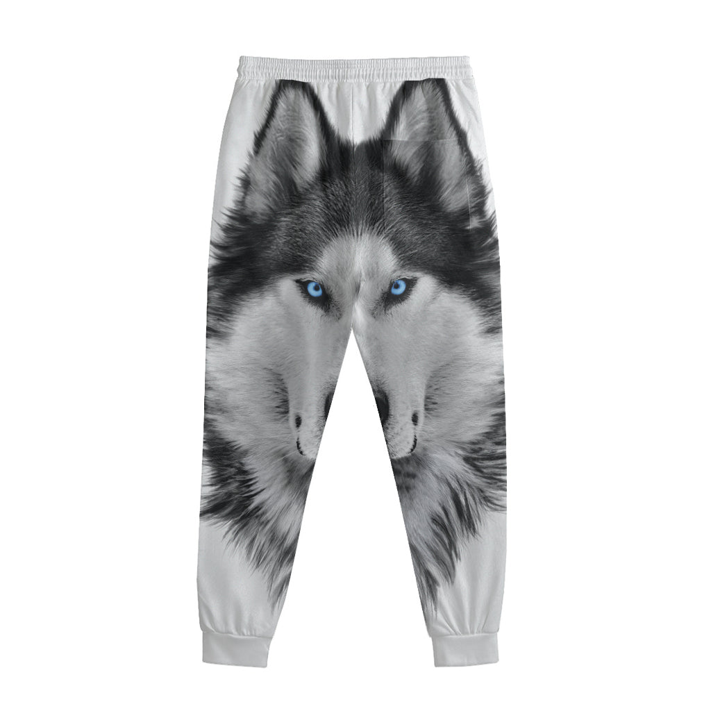 Siberian Husky Portrait Print Sweatpants