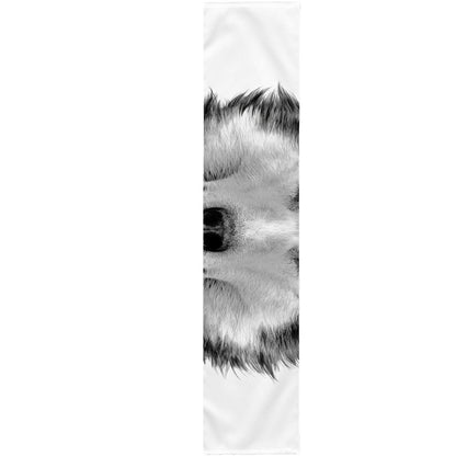 Siberian Husky Portrait Print Table Runner
