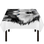 Siberian Husky Portrait Print Tablecloth