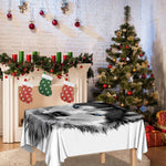 Siberian Husky Portrait Print Tablecloth