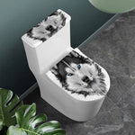 Siberian Husky Portrait Print Toilet Lid And Tank Cover Set