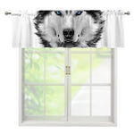 Siberian Husky Portrait Print Window Valance
