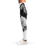 Siberian Husky Portrait Print Women's Leggings