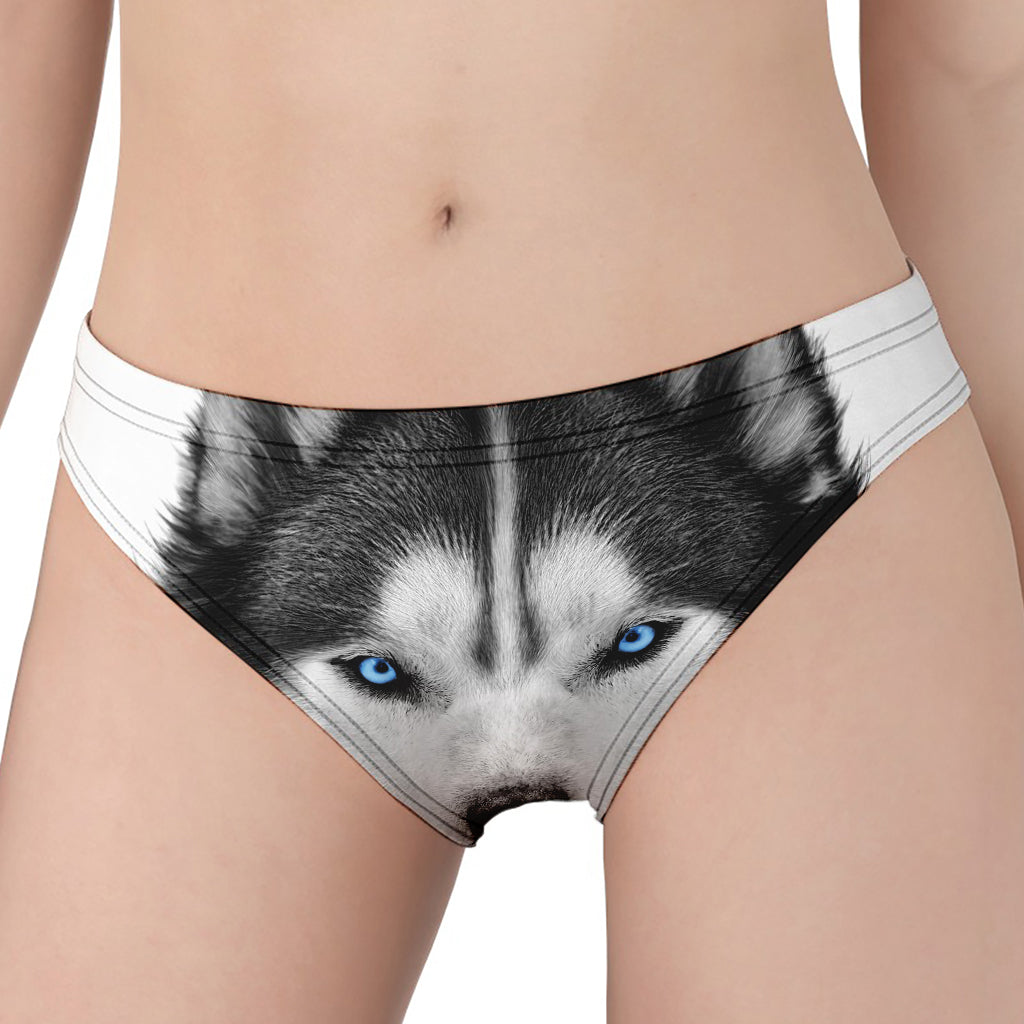 Siberian Husky Portrait Print Women's Panties