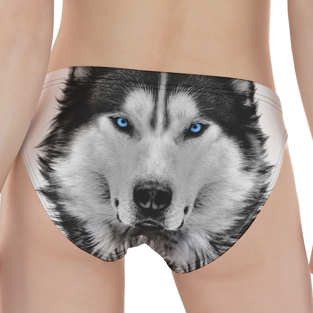 Siberian Husky Portrait Print Women's Panties