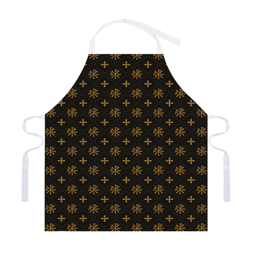 Sigla Orthodox Pattern Print Adjustable Apron