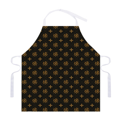Sigla Orthodox Pattern Print Adjustable Apron