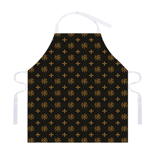 Sigla Orthodox Pattern Print Adjustable Apron