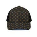 Sigla Orthodox Pattern Print Black Mesh Trucker Hat