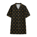 Sigla Orthodox Pattern Print Cotton Hawaiian Shirt