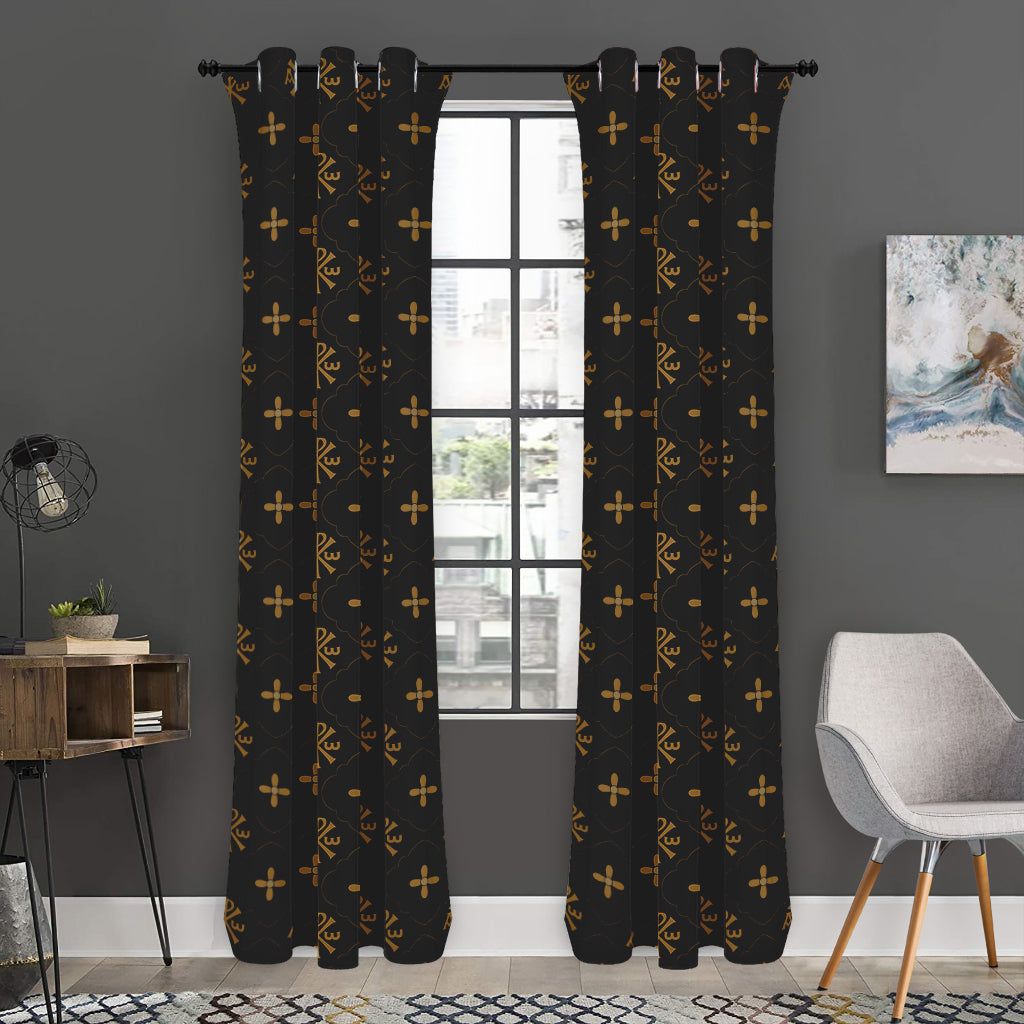 Sigla Orthodox Pattern Print Curtain