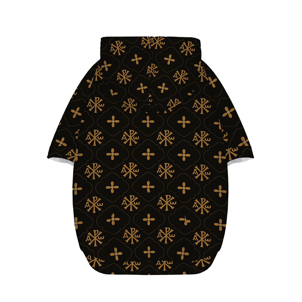 Sigla Orthodox Pattern Print Dog Zip Up Hoodie