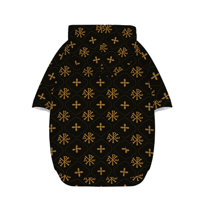 Sigla Orthodox Pattern Print Dog Zip Up Hoodie