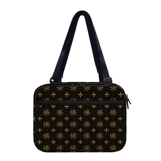Sigla Orthodox Pattern Print Double Strap Bible Bag