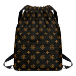 Sigla Orthodox Pattern Print Drawstring Backpack