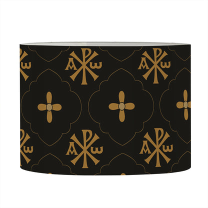 Sigla Orthodox Pattern Print Drum Lamp Shade