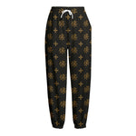 Sigla Orthodox Pattern Print Fleece Lined Knit Pants