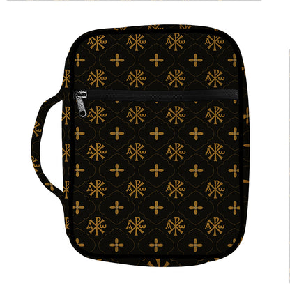 Sigla Orthodox Pattern Print Front Pocket Bible Bag