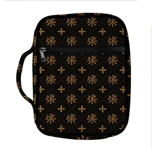 Sigla Orthodox Pattern Print Front Pocket Bible Bag
