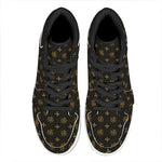 Sigla Orthodox Pattern Print High Top Leather Sneakers