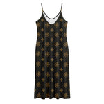 Sigla Orthodox Pattern Print Jersey Midi Cami Dress