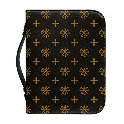 Sigla Orthodox Pattern Print Leather Bible Cover