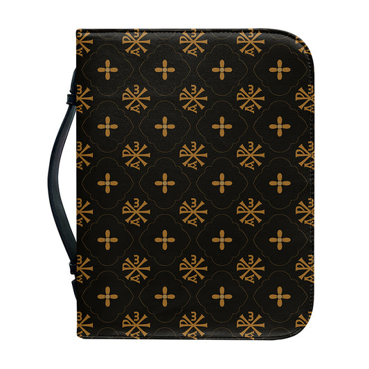 Sigla Orthodox Pattern Print Leather Bible Cover