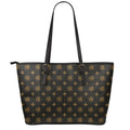 Sigla Orthodox Pattern Print Leather Tote Bag With Zipper