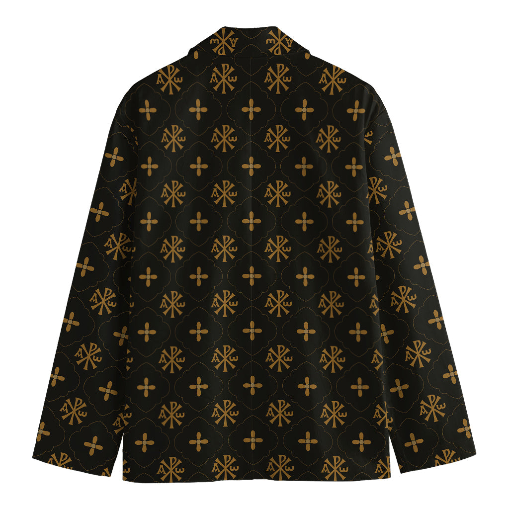 Sigla Orthodox Pattern Print Men's Cotton Blazer