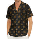 Sigla Orthodox Pattern Print Men's Deep V-Neck Shirt