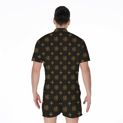 Sigla Orthodox Pattern Print Men's Rompers