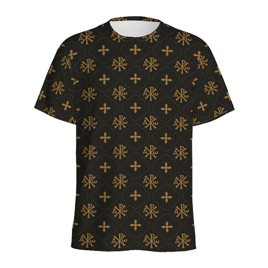 Sigla Orthodox Pattern Print Men's Sports T-Shirt