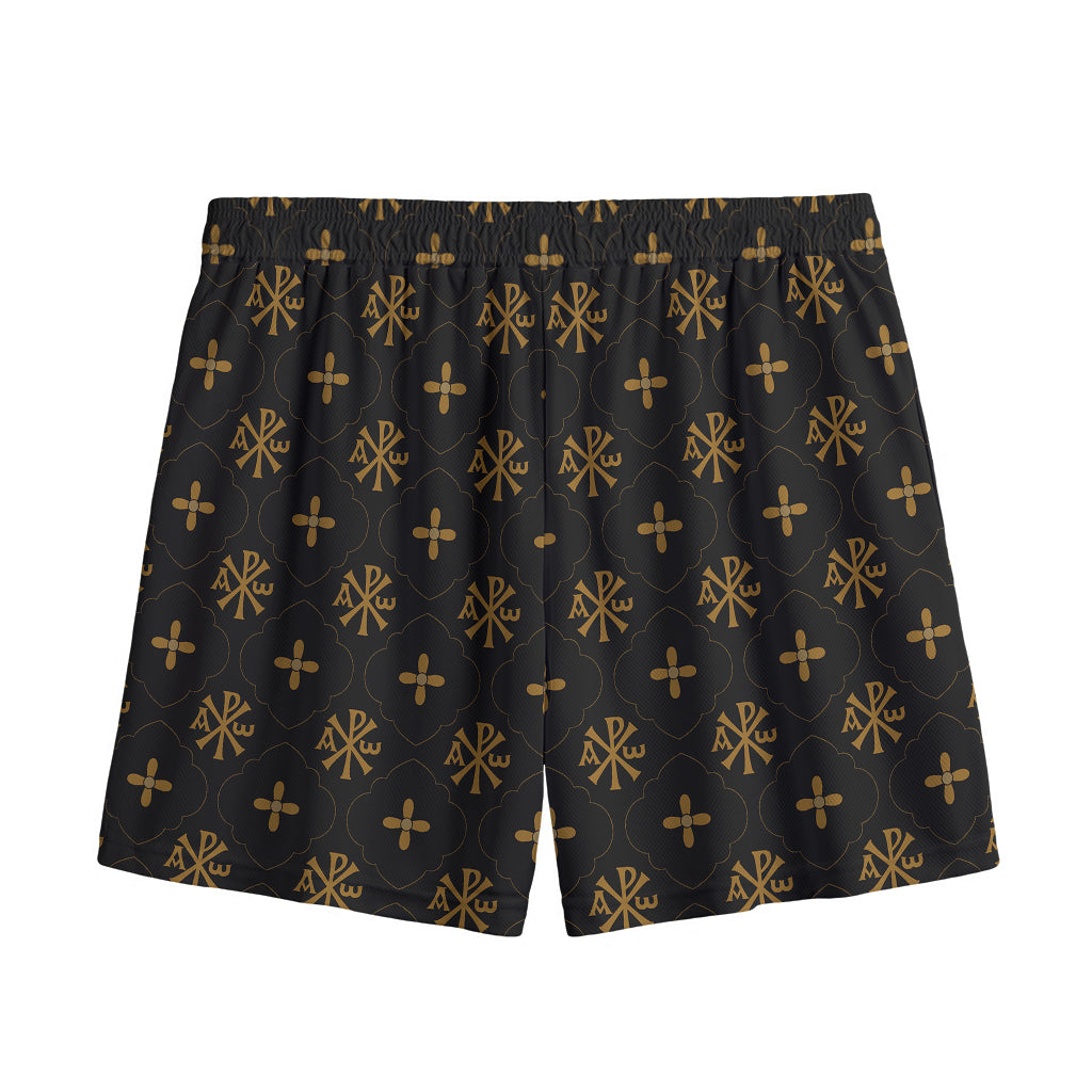 Sigla Orthodox Pattern Print Mesh Shorts
