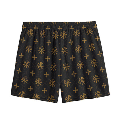 Sigla Orthodox Pattern Print Mesh Shorts