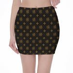 Sigla Orthodox Pattern Print Pencil Mini Skirt