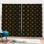 Sigla Orthodox Pattern Print Pencil Pleat Curtains