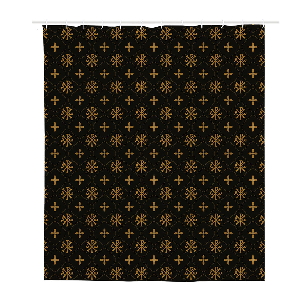 Sigla Orthodox Pattern Print Polyester Shower Curtain