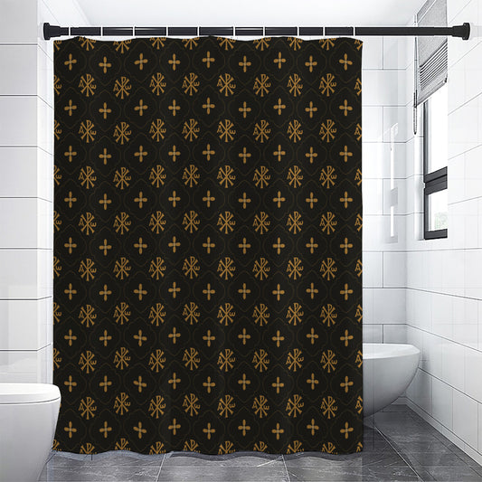 Sigla Orthodox Pattern Print Premium Shower Curtain