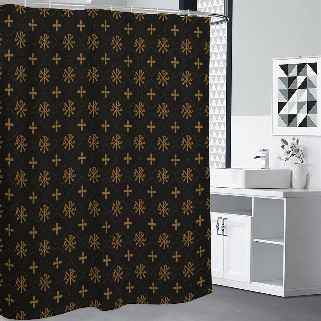 Sigla Orthodox Pattern Print Premium Shower Curtain