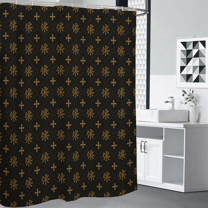 Sigla Orthodox Pattern Print Premium Shower Curtain