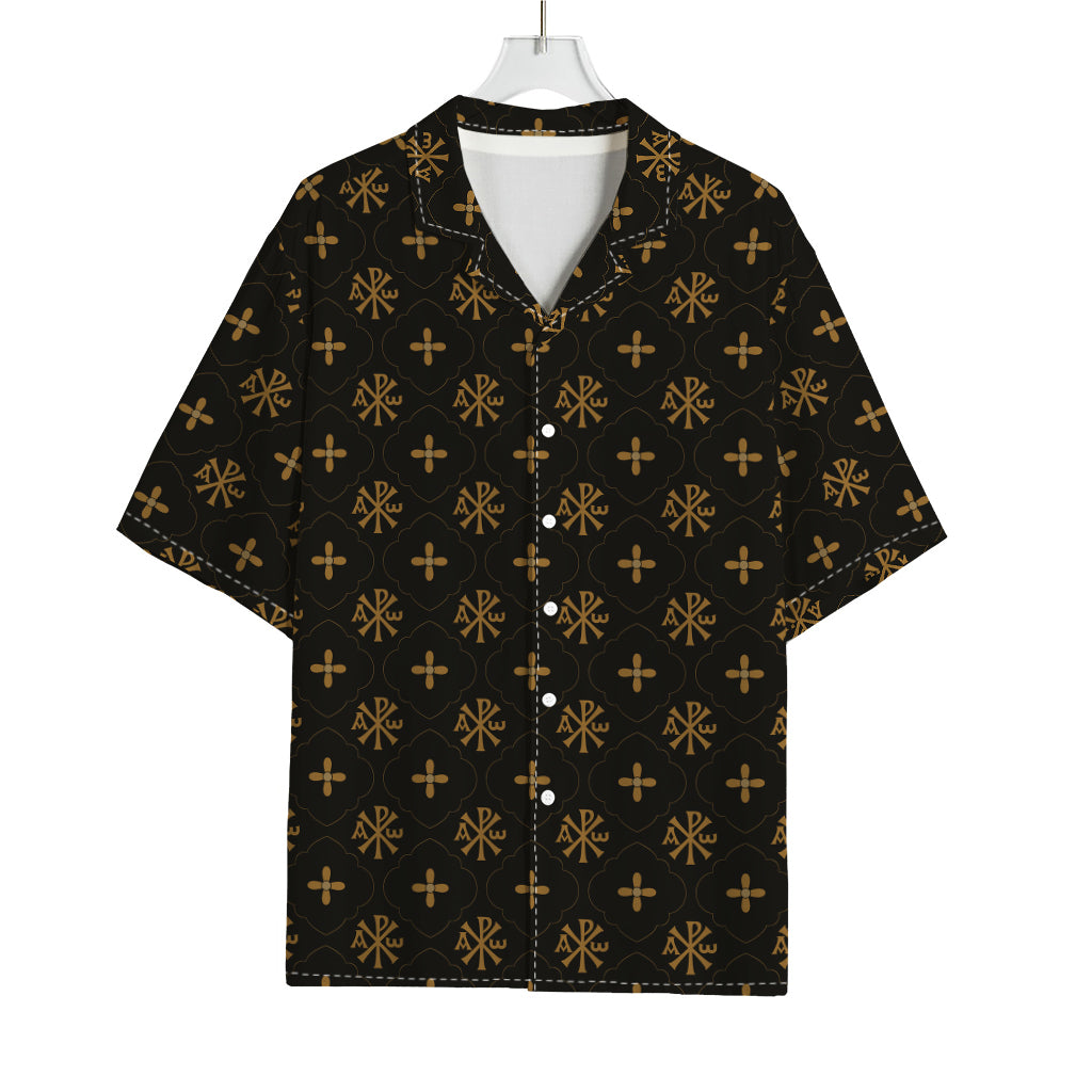 Sigla Orthodox Pattern Print Rayon Hawaiian Shirt