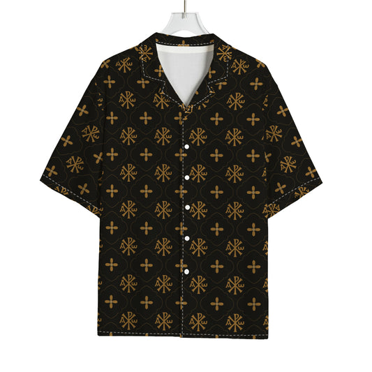 Sigla Orthodox Pattern Print Rayon Hawaiian Shirt
