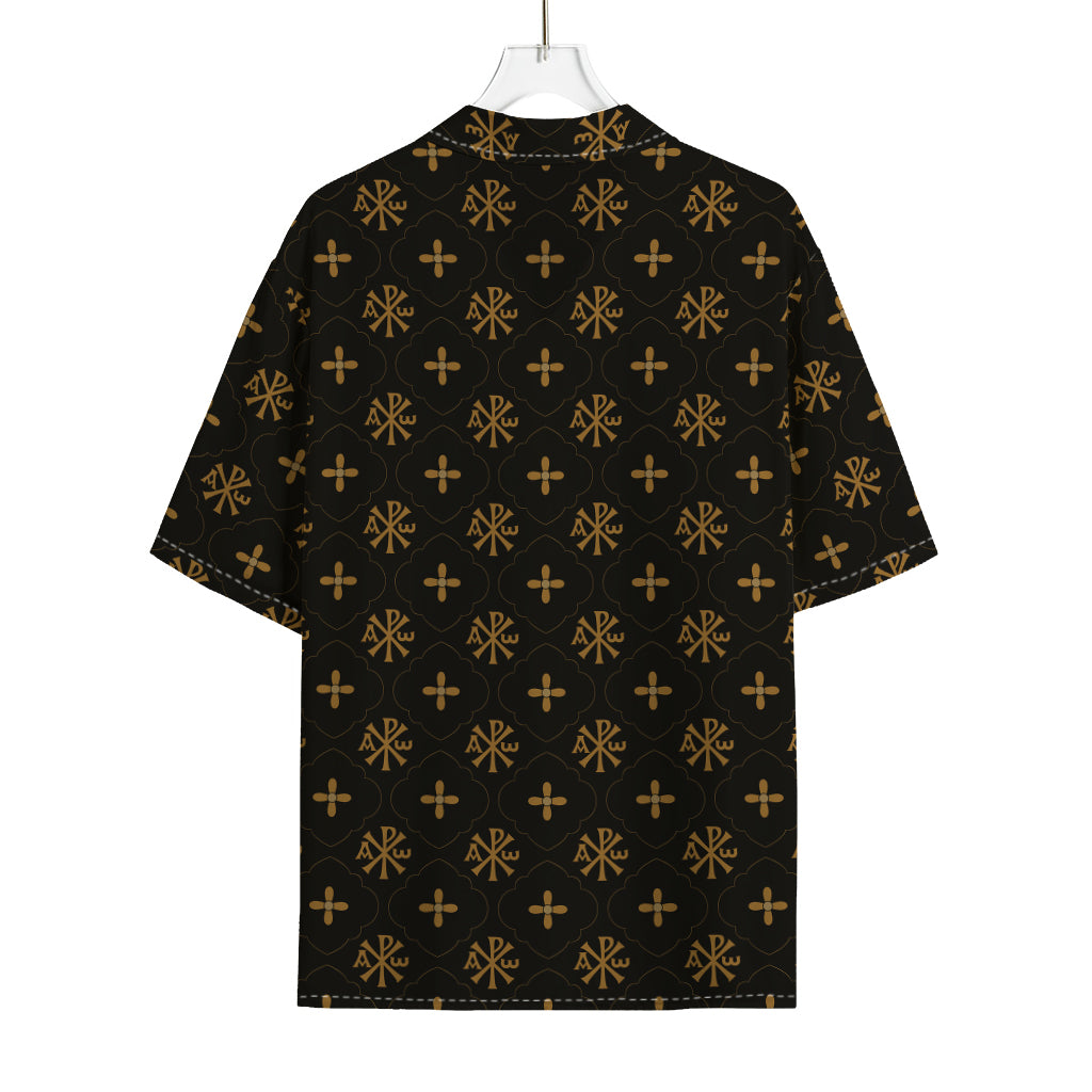 Sigla Orthodox Pattern Print Rayon Hawaiian Shirt
