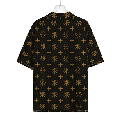 Sigla Orthodox Pattern Print Rayon Hawaiian Shirt