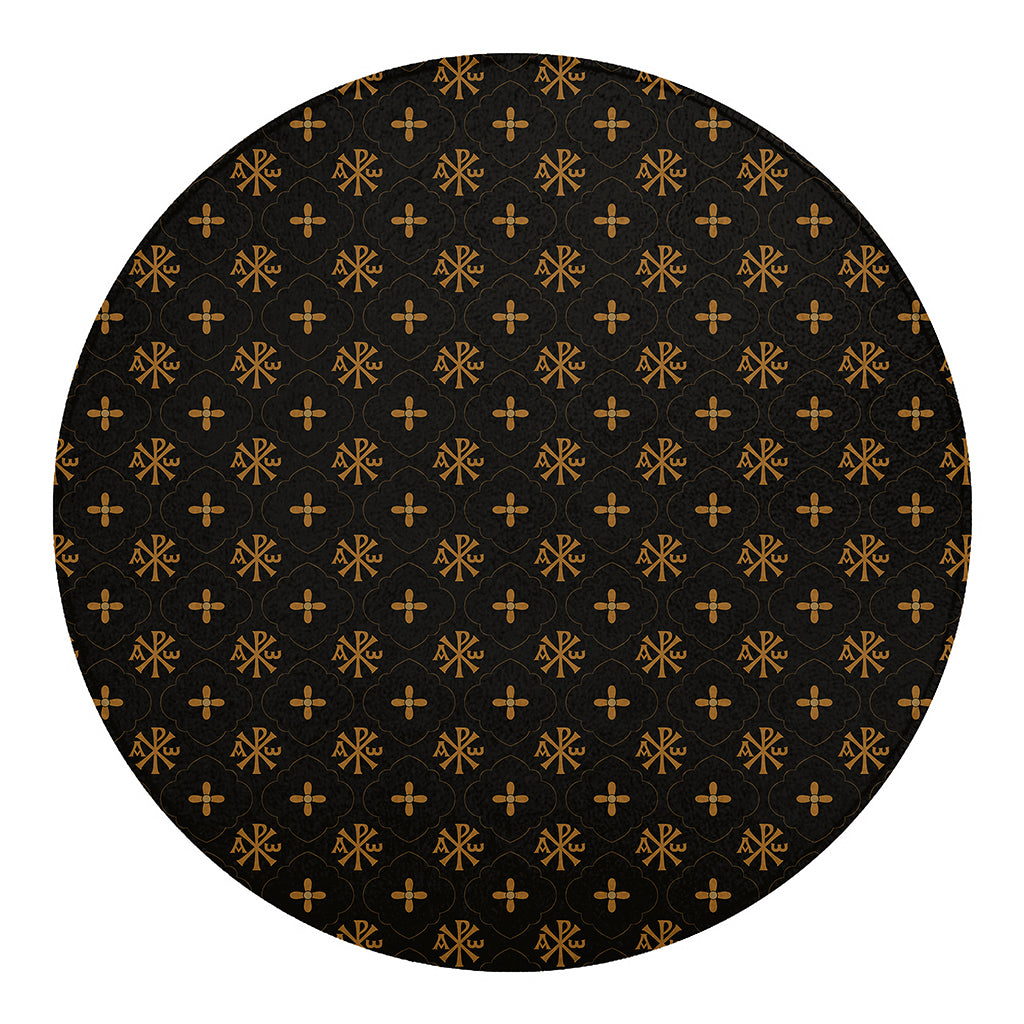 Sigla Orthodox Pattern Print Round Blanket
