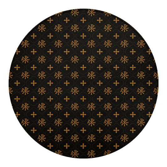 Sigla Orthodox Pattern Print Round Blanket