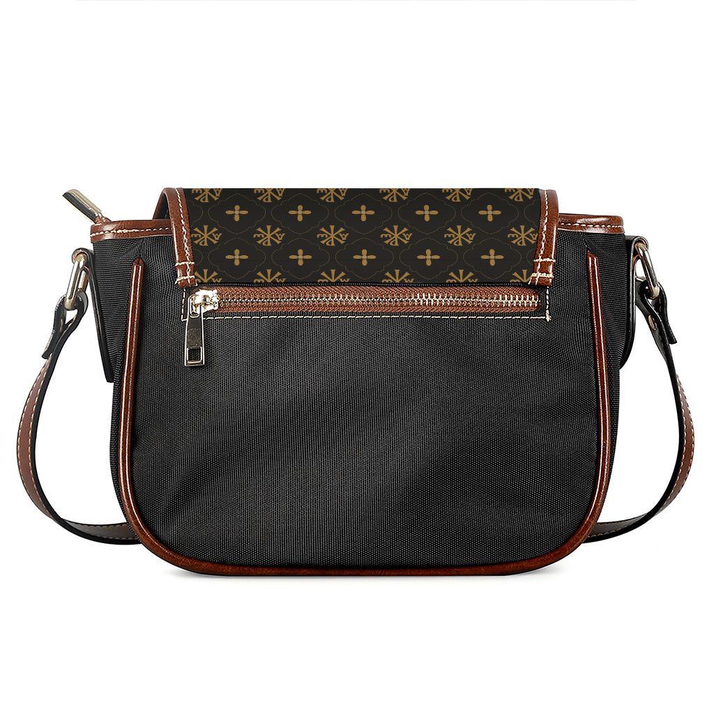 Sigla Orthodox Pattern Print Saddle Bag