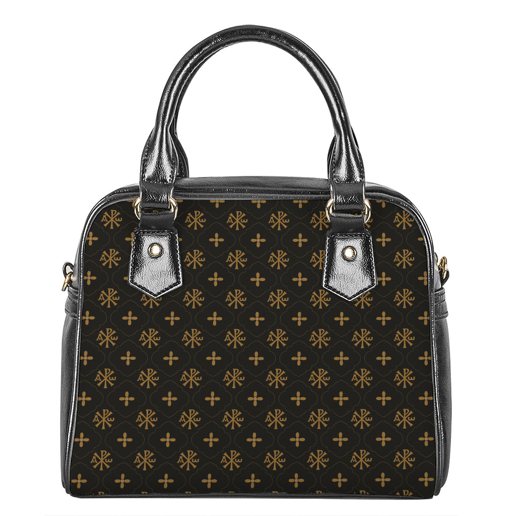 Sigla Orthodox Pattern Print Shoulder Handbag
